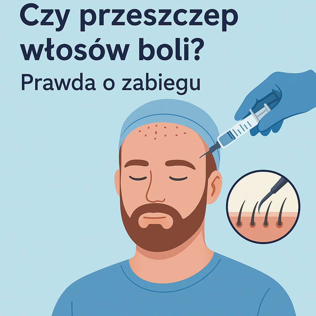 Czy przeszczep włosów boli